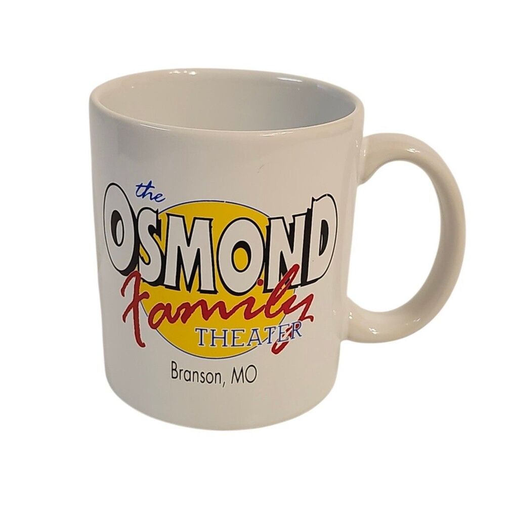 The Osmond Family Theater Branson, MO Vintage Souvenir Coffee Mug Cup RARE Find